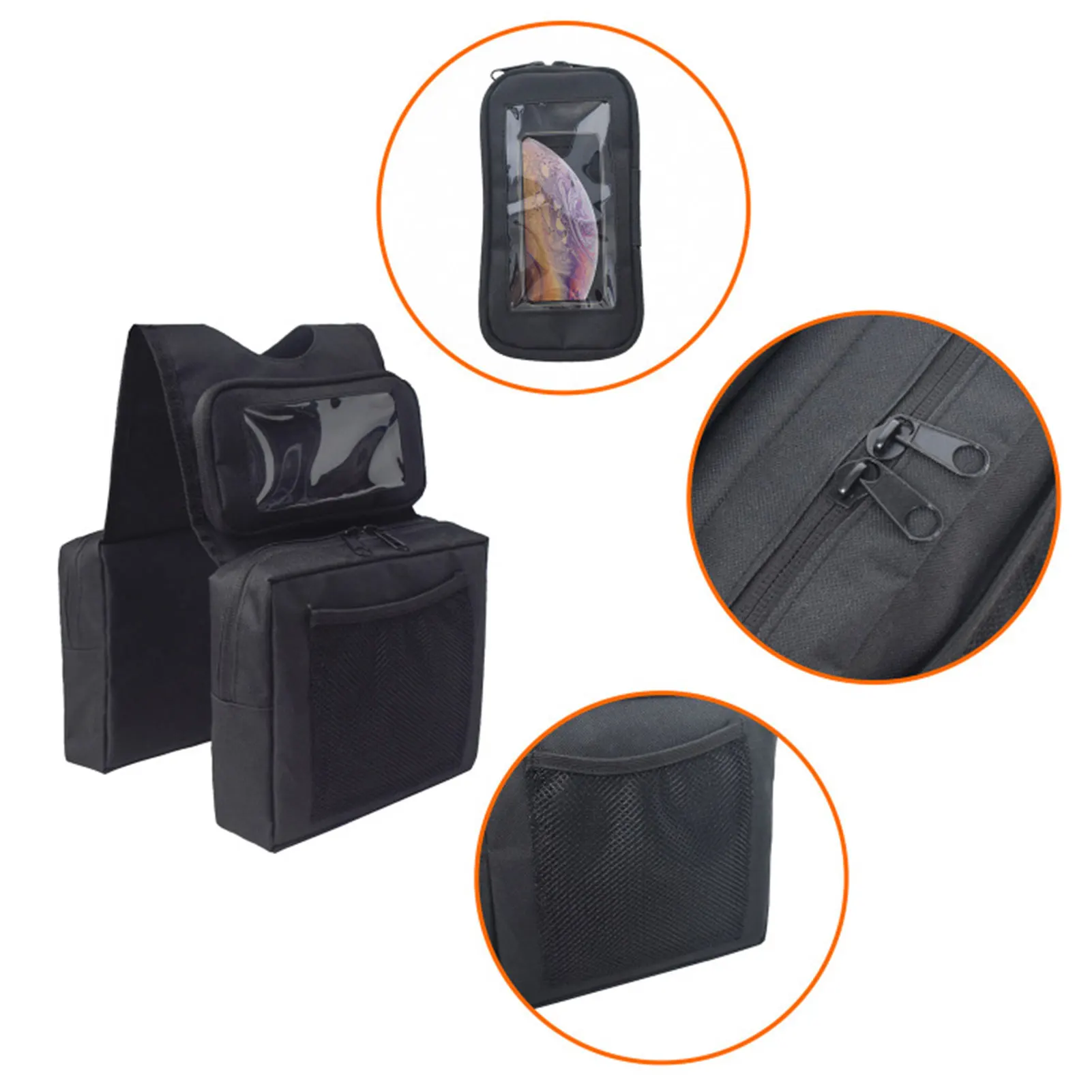 ATV Car Bag Motorcycle Fuel Tank Bag Phone Portable Luggage Carrier Car Fender Bicycle Tail Seat Pannier Pack