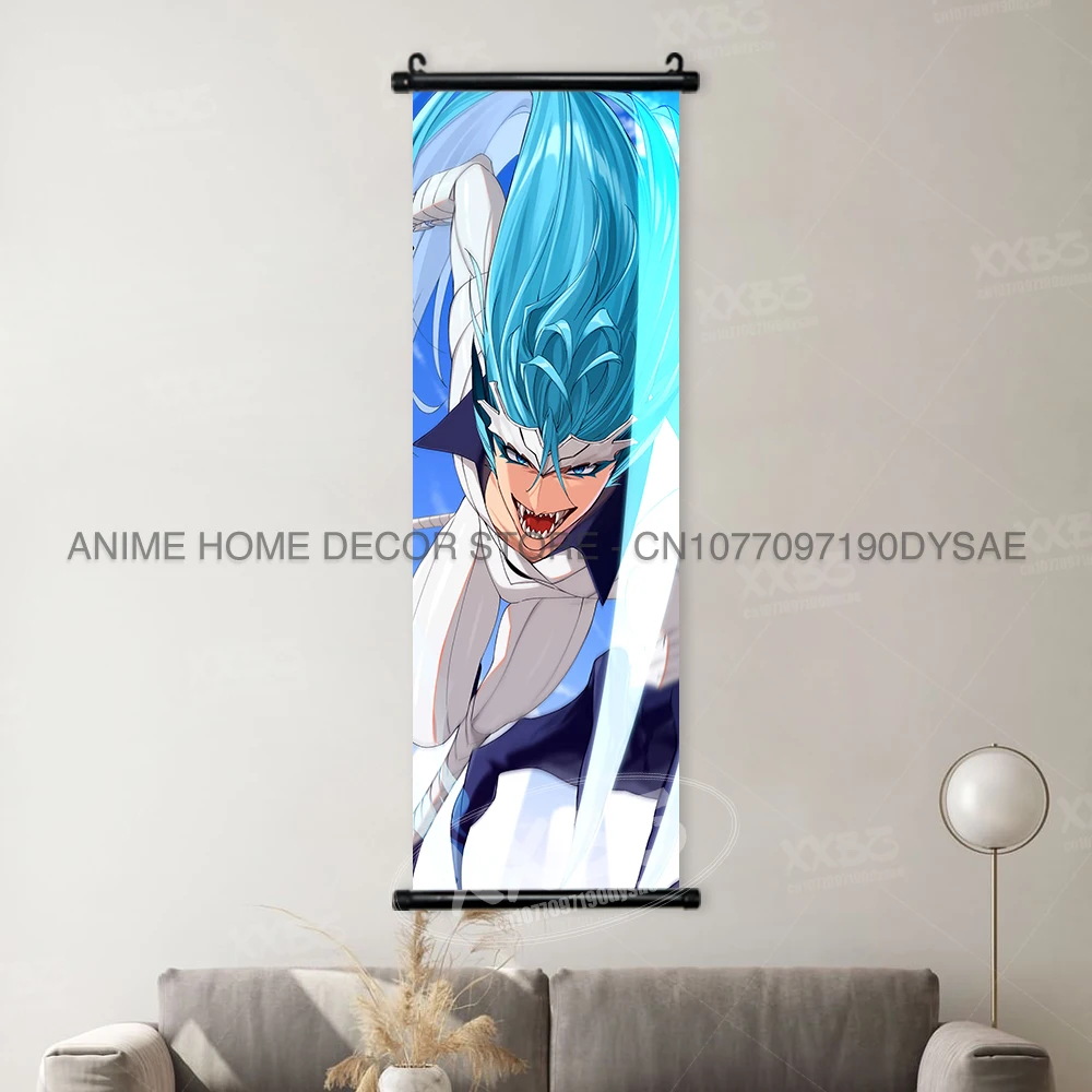 BLEACH Anime Wall Art: Orihime & Ichigo Decorative Scroll Poster