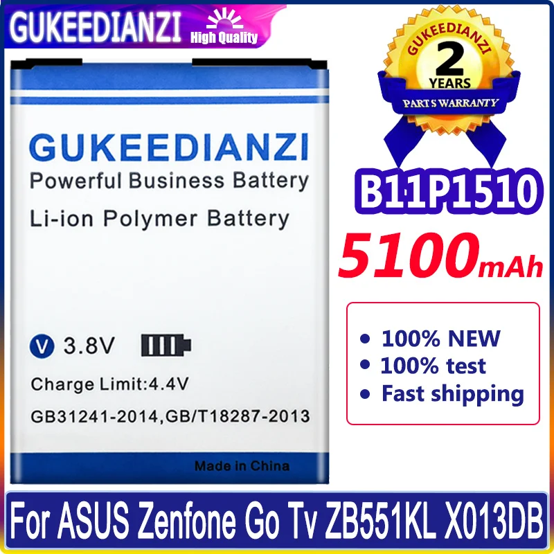 Аккумулятор для ASUS ZB551KL батарея телефона ZenFone Go TV X013DB 5100mAh B11P1510 + номер