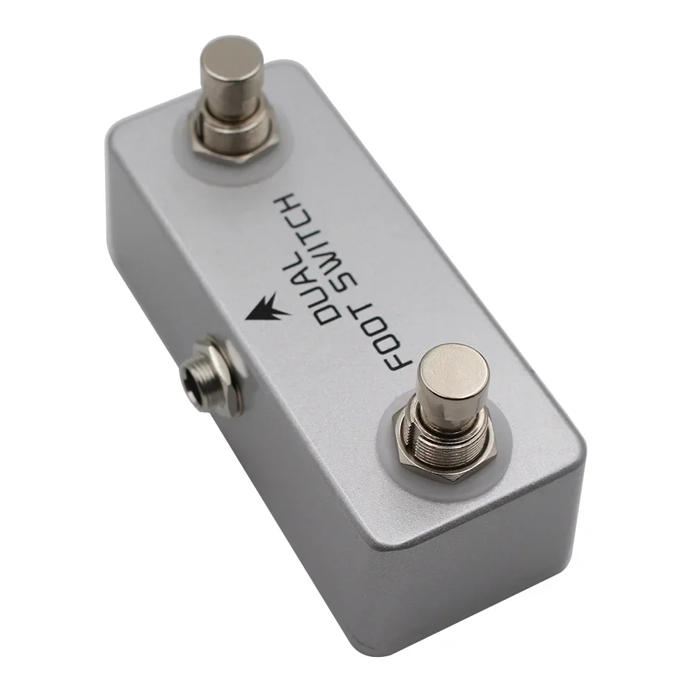 MOSKYAUDIO SWITCH Dual FOOT Footswitch Guitar Peda Latching Dual Foot switch for Amps or Effects Pedals