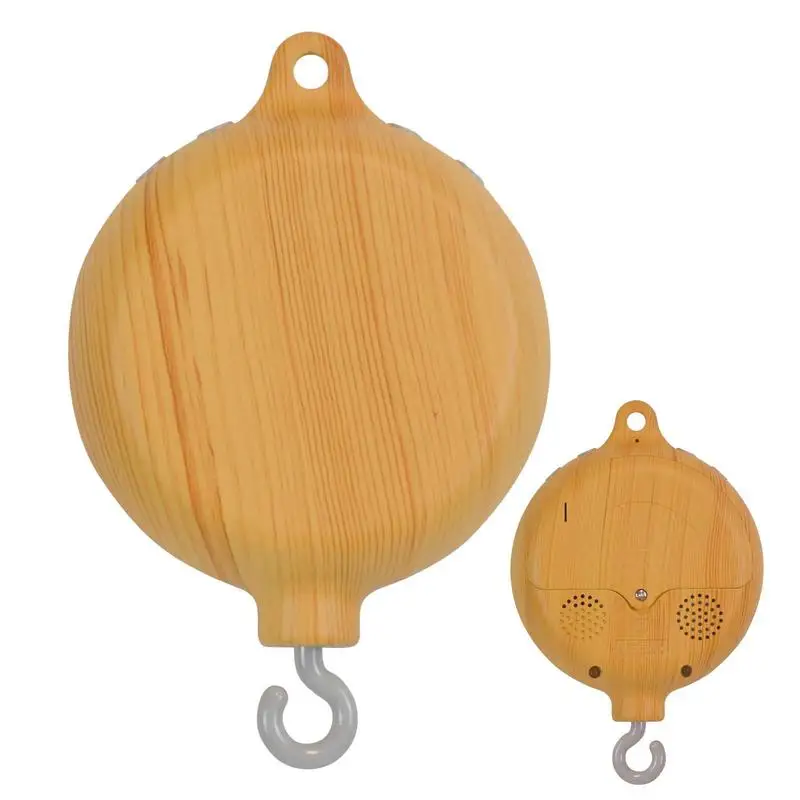 

Mobiles Woodgrain Music Box Songs Tunes Nursery Music Wind Bell Mobile With 35 Songs Children Music Box Imitation Wood Spinner