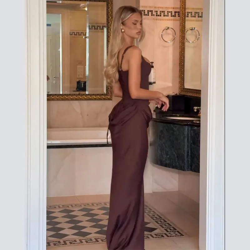 Women Sexy Luxury Party Maxi Dress Elegant High Neck Sleeveless Slim Fit Long Robe 2026 New Shinny Chic Lady Wedding Guest Dress Sc2da07a79e6842b8a5ba001e43e0b32at