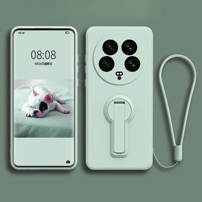 For-Xiaomi-14-Pro-Ultra-Liquid-Silicone-Sleeve-with-Bracket-for ...