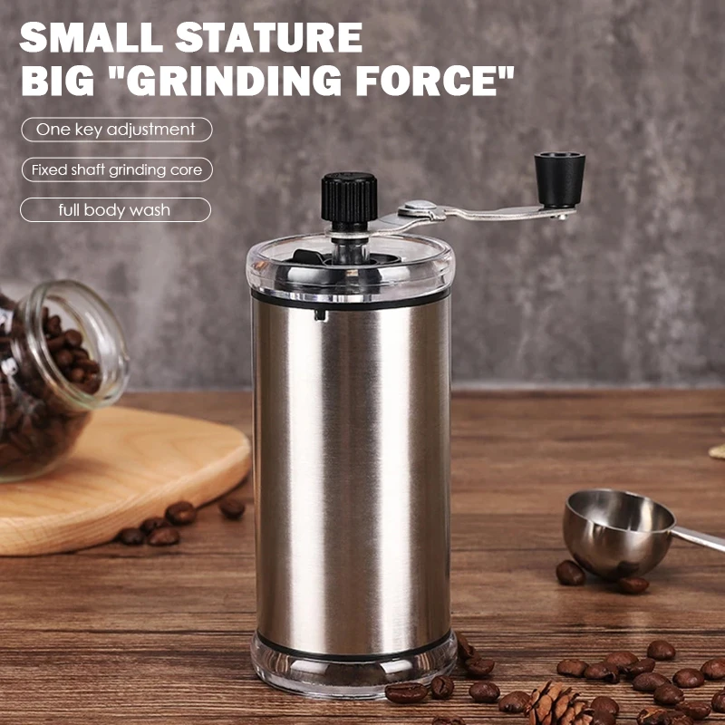 Portable Hand Crank Coffee Grinder Coffee Bean Grinder Small Hand Mill