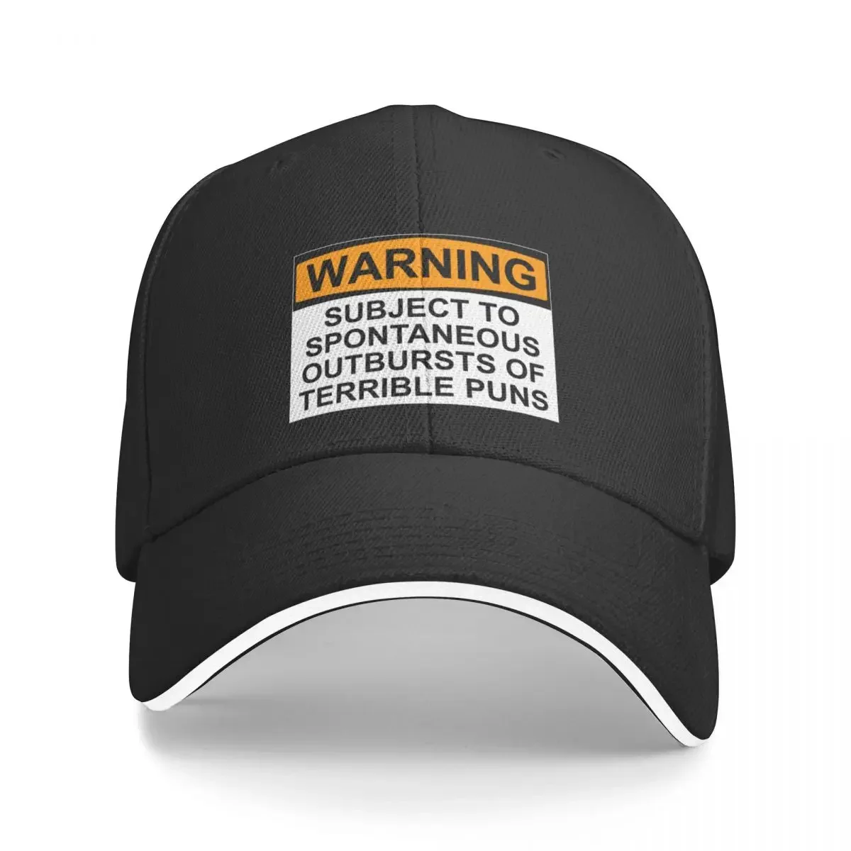 

WARNING: SUBJECT TO SPONTANEOUS OUTBURSTS OF TERRIBLE PUNS Baseball Cap Brand Man cap New Hat Luxury Brand Men Golf Wear Women's