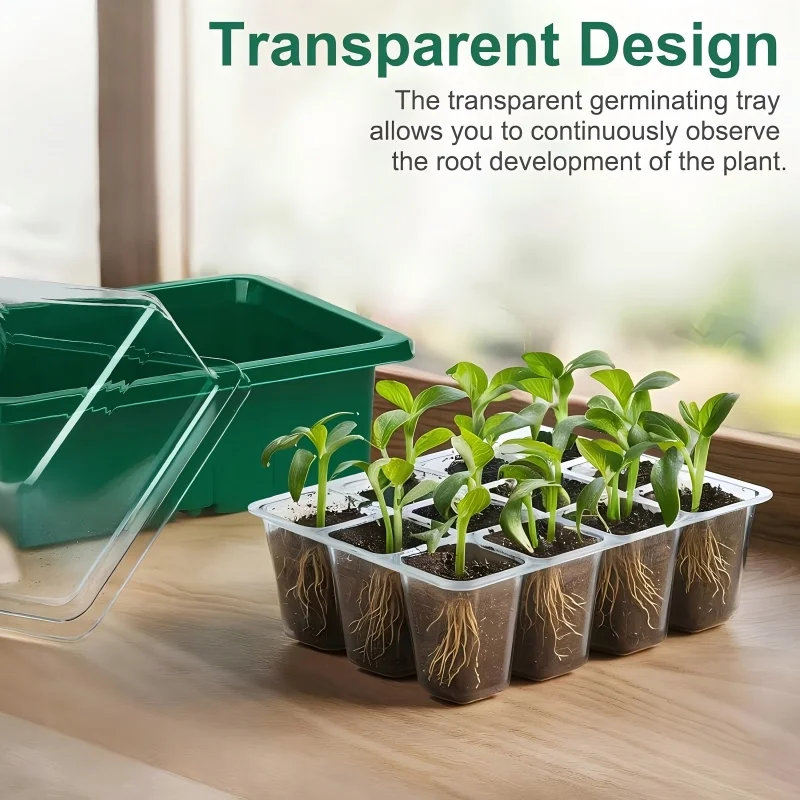 Heavy-Duty Seed Starter Tray for Optimal Ventilation and Drainage