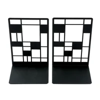 2 Pcs Color Railings Book Ends for Shelves Duty Bookend for Heavy Books Organizer Book Home Bookend Book rack Holder Stand Shelf 1