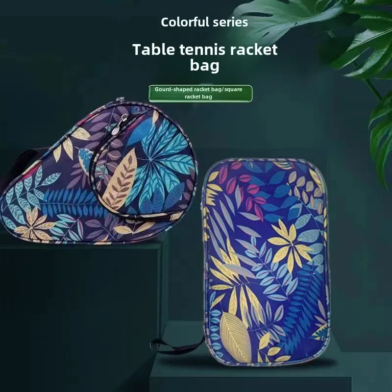 Table Tennis Racket Bag Pairs Cover Gourd Bag Square Ping Pong Racket Storage Bags Accessories Equipment 1Pc