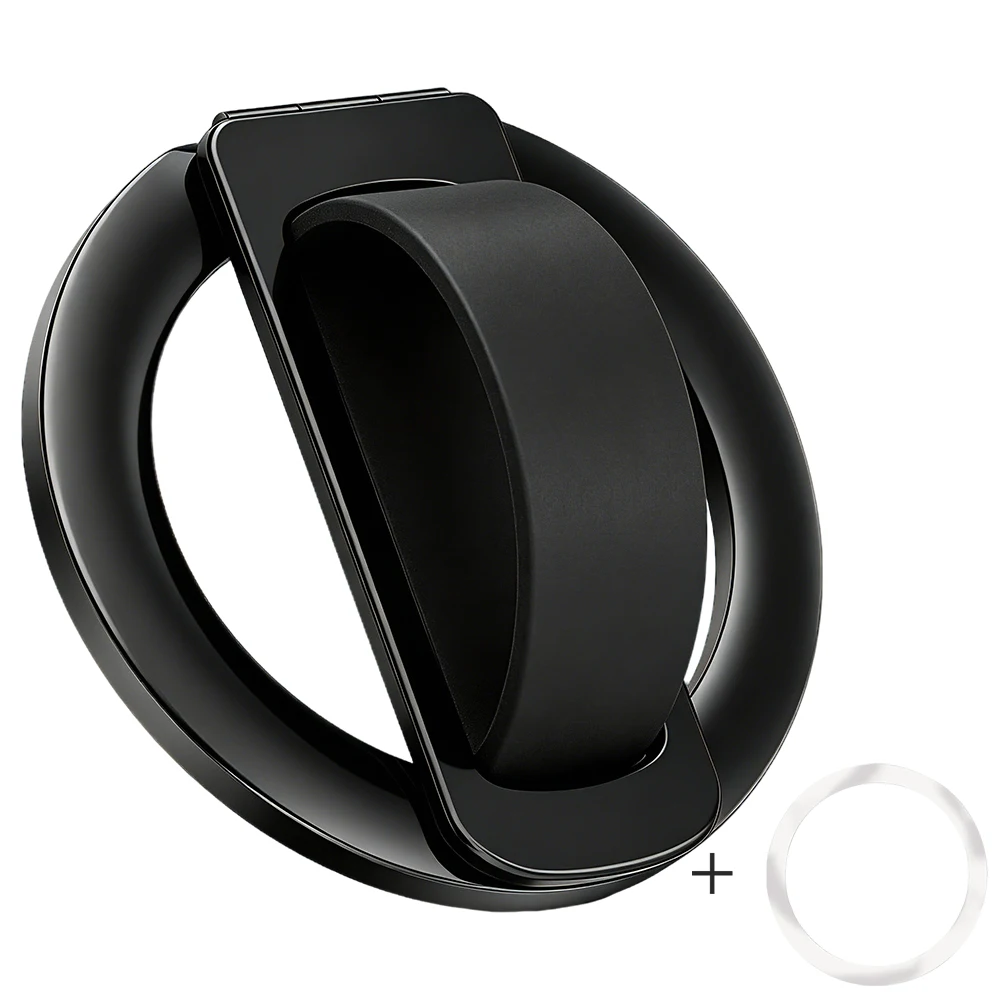 Shimmering Powder Magnetic Silicone Ring Phone Holder – 360° Rotatable Ultra Light Alloy Design