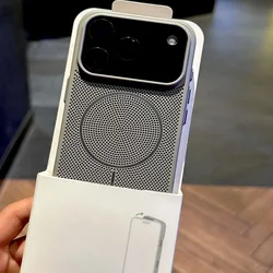 Premium Breathable Cooling Hard Case with Magnetic Charging Cover - iPhone Air (Gray)