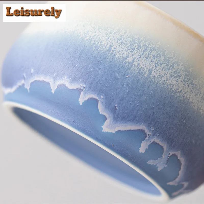 220ml Painted Coffee Mug With Plate Cappuccino Latte Cup Afternoon Tea Mug Household Cup Saucer Kit Office Water Cup Drinkware