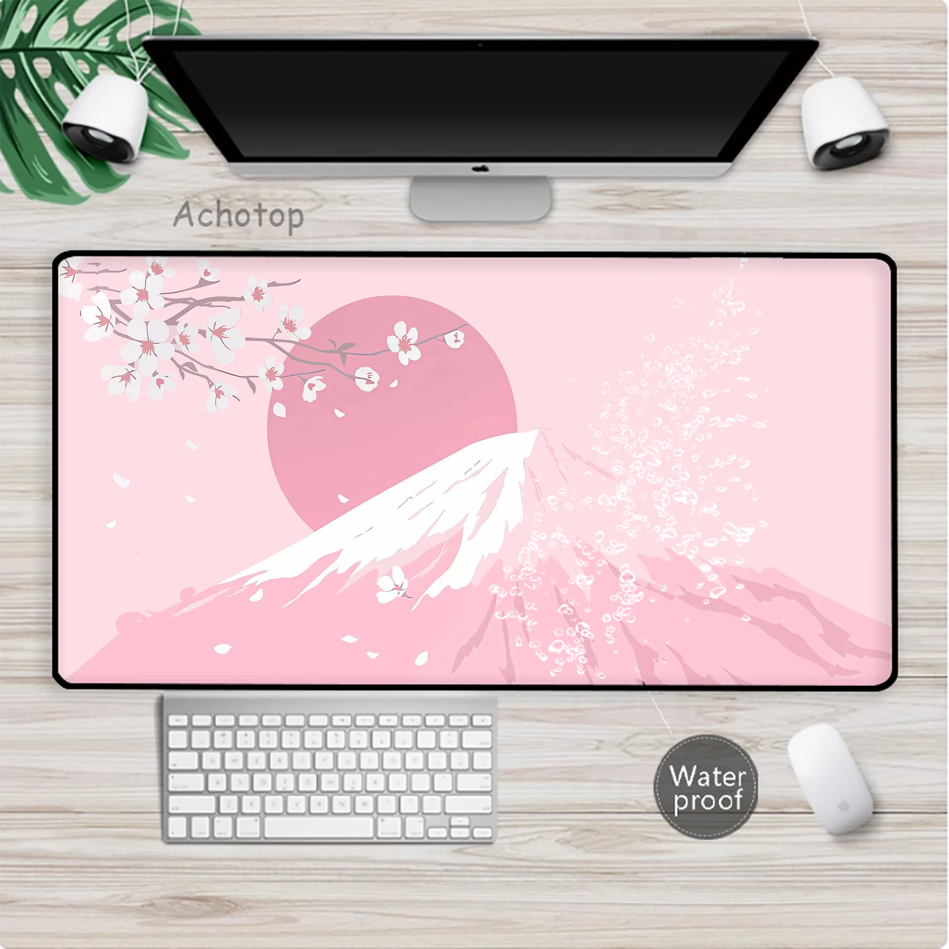 

Waterproof Sakura Gaming Mouse Pad Large Mouse Mat Laptop Mouse Locking Edge Carpet Game Carpet Keyboard Pads Gamer Desk Mat