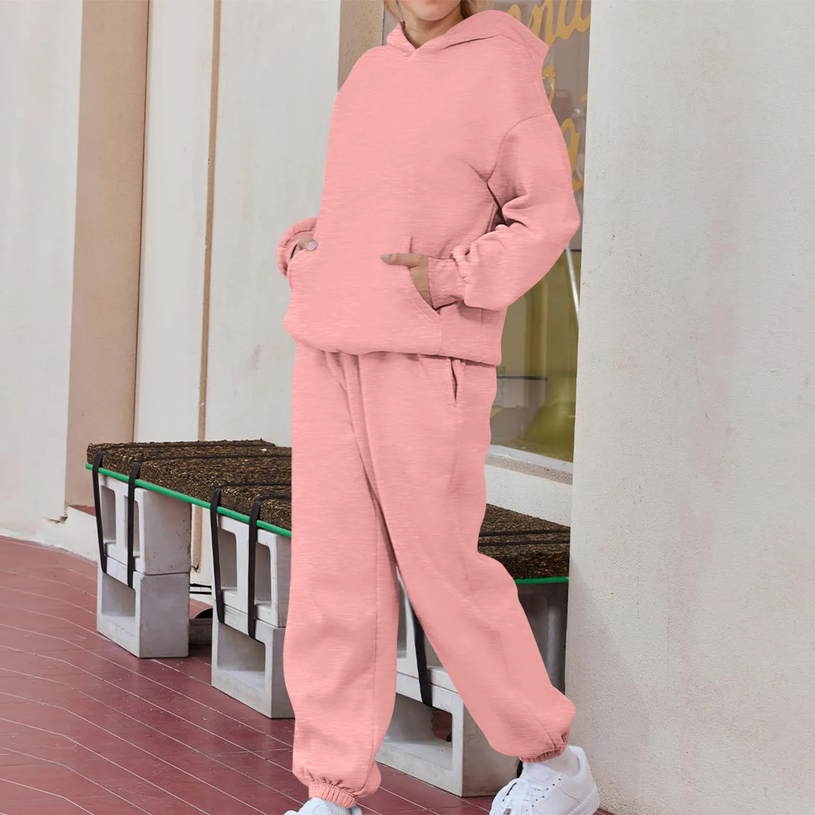 Oversized Hoodie And Sweatpants Outfit Sweatshirt Sweatpant Sets