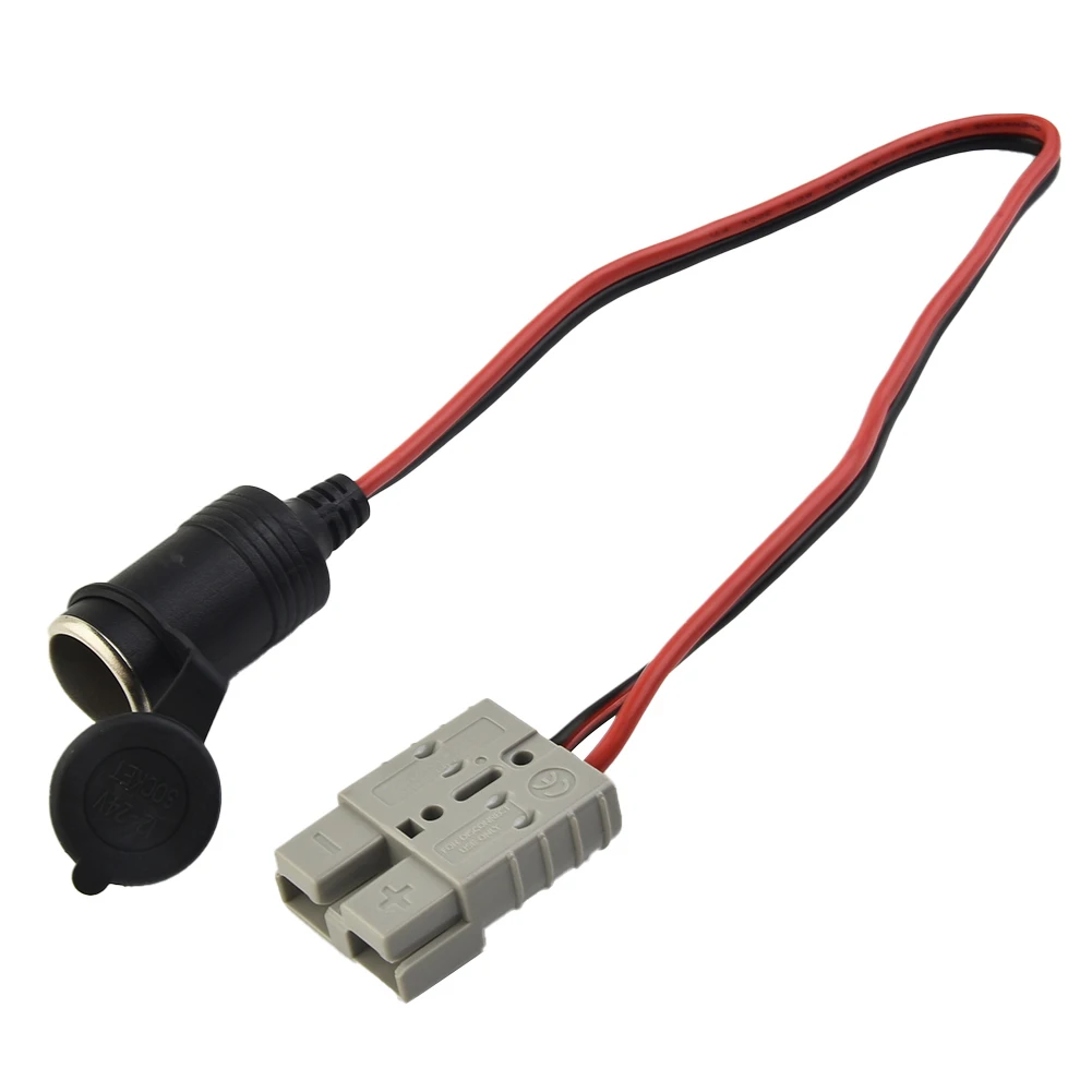 50 Amp For Anderson Plug To 16A Female Cigarette Socket Adaptor 300mm 12/24v 12AWG For Refrigerator Caravan Camping Trailer anderson plug cigarette socket adaptor