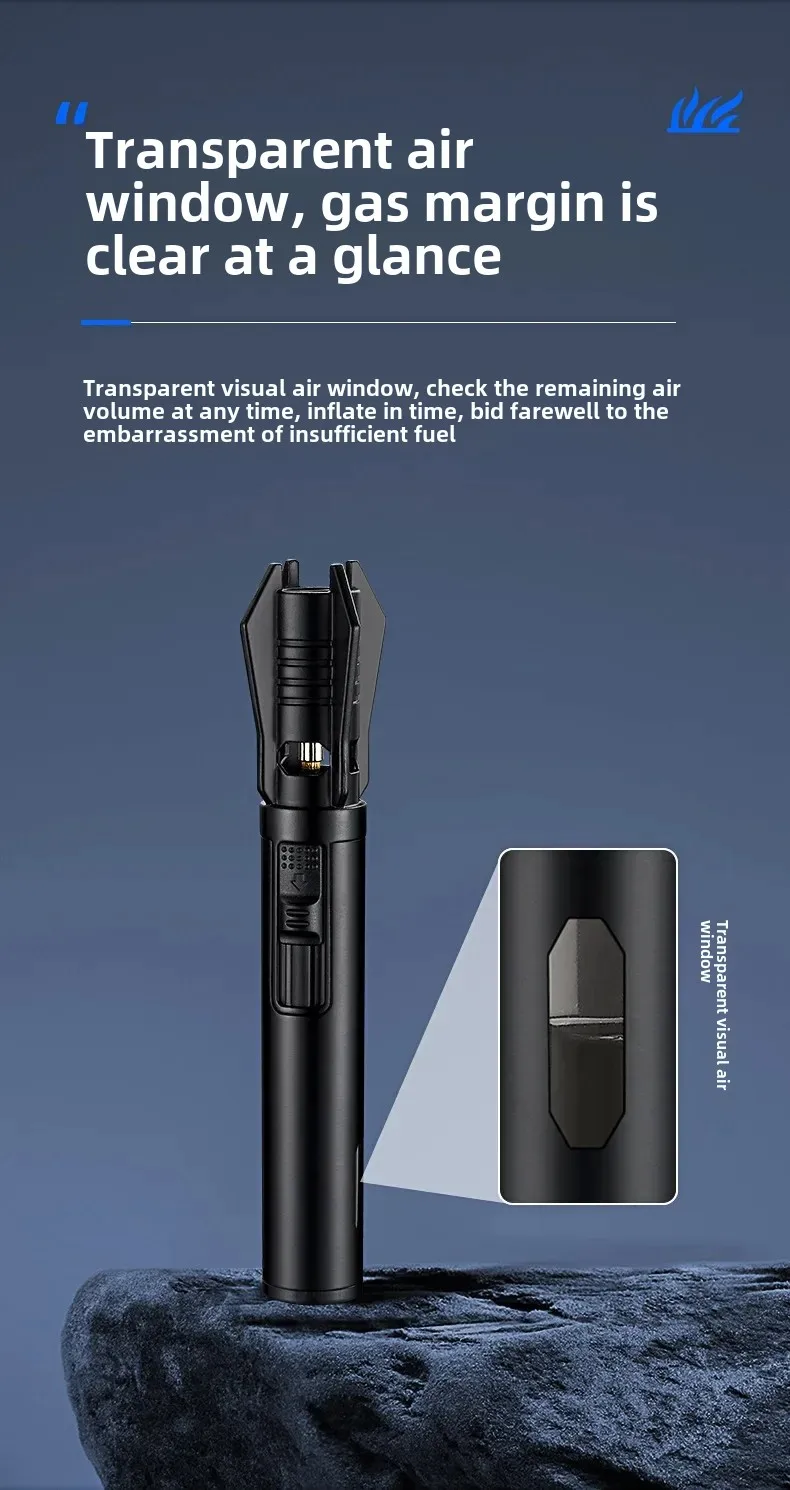 2025 Planet Lightsaber Butane Gas Lighter 360° Use Metal Outdoor Windproof Turbine Torch Jet Lighter Gun BBQ Welding Cigar Tool