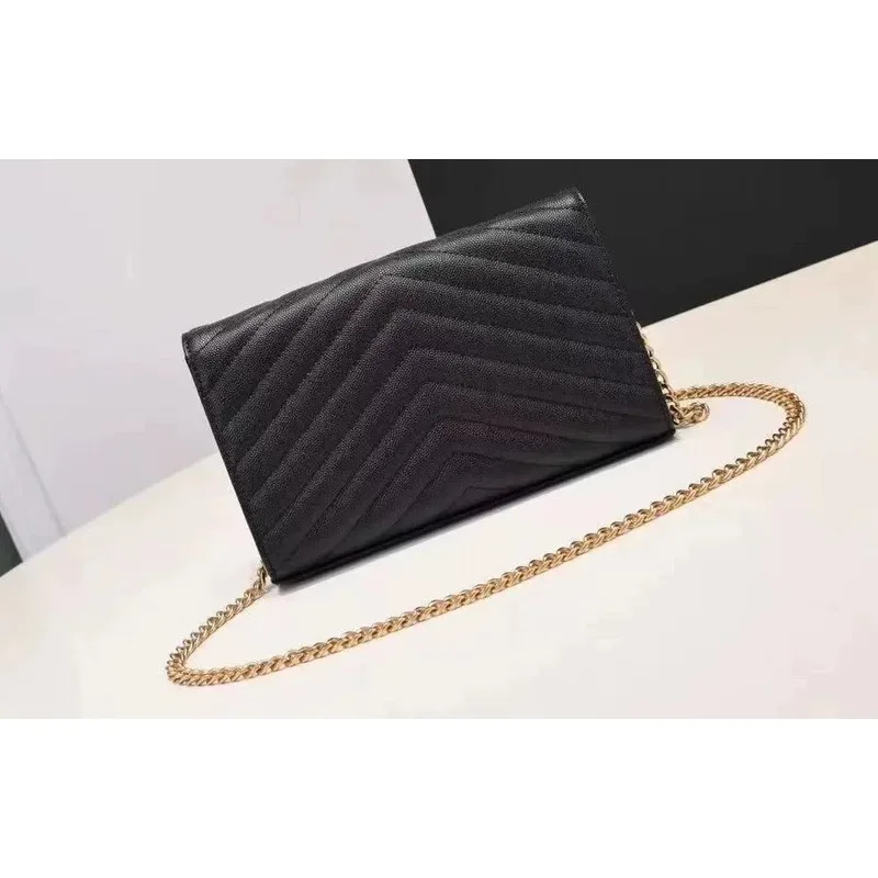 Single Shoulder Bag Genuine Leather Female Handheld Chain Messenger Crossbody Style Handbags for Women Luxury High Quality