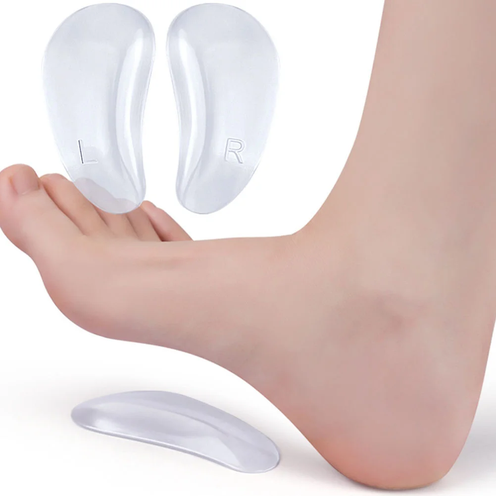 

Gel Arch Support Pads for Men and Women Flat Shoe Insoles Forefoot Half Girl Nonslip Clear Heels
