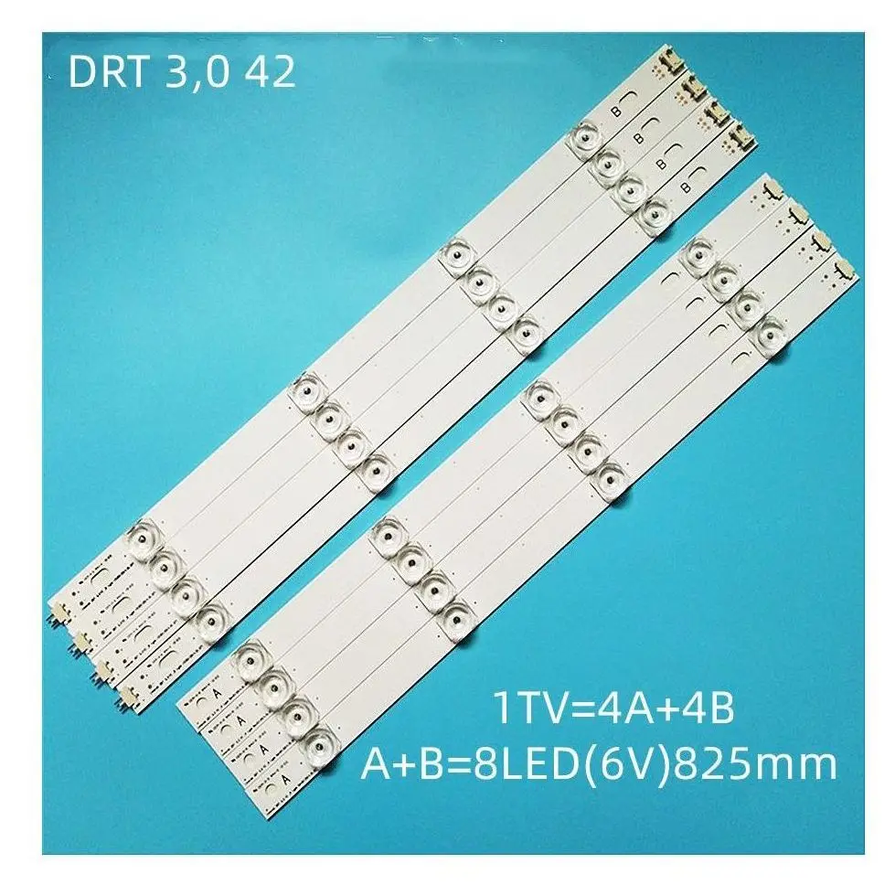 

New 8pcs/set LED strip Replacement for LG LC420DUE 42LB5500 42LB5800 42LB560 INNOTEK DRT 3.0 42 inch A B 6916L-1710B 6916L-1709B