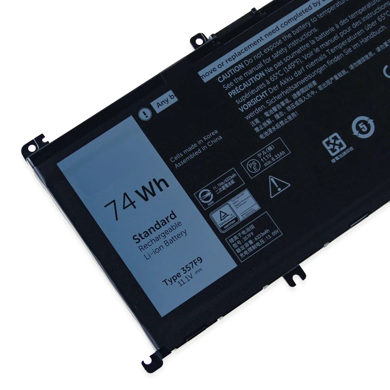 Bateria para Dell Inspiron 7559 7000 7557 7566 7567 5576 Ins15pd1548b Ins15pd-1748b Ins15pd-1848b 71jf4 P57f P65f Novo 15 357f9 - Imagem 5