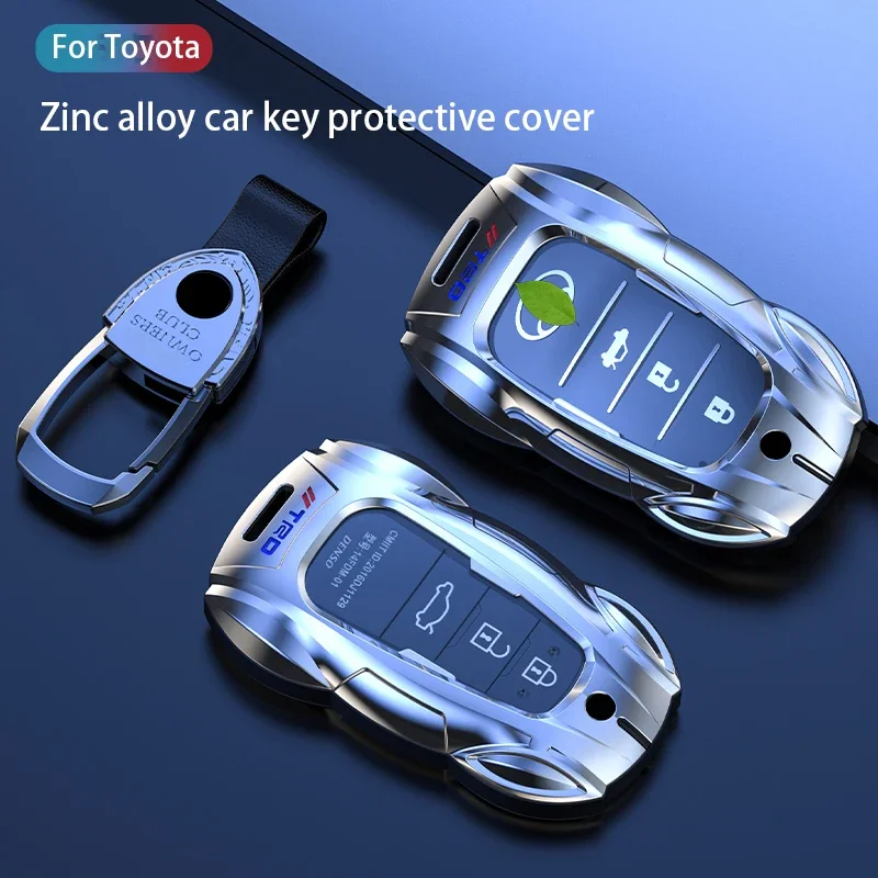 

Smart Remote Auto Car Key Bag Key Chain Holder For Toyota Yaris Cross Hilux Innova Fortuner Camry Land Cruiser 200 2/3 Buttons