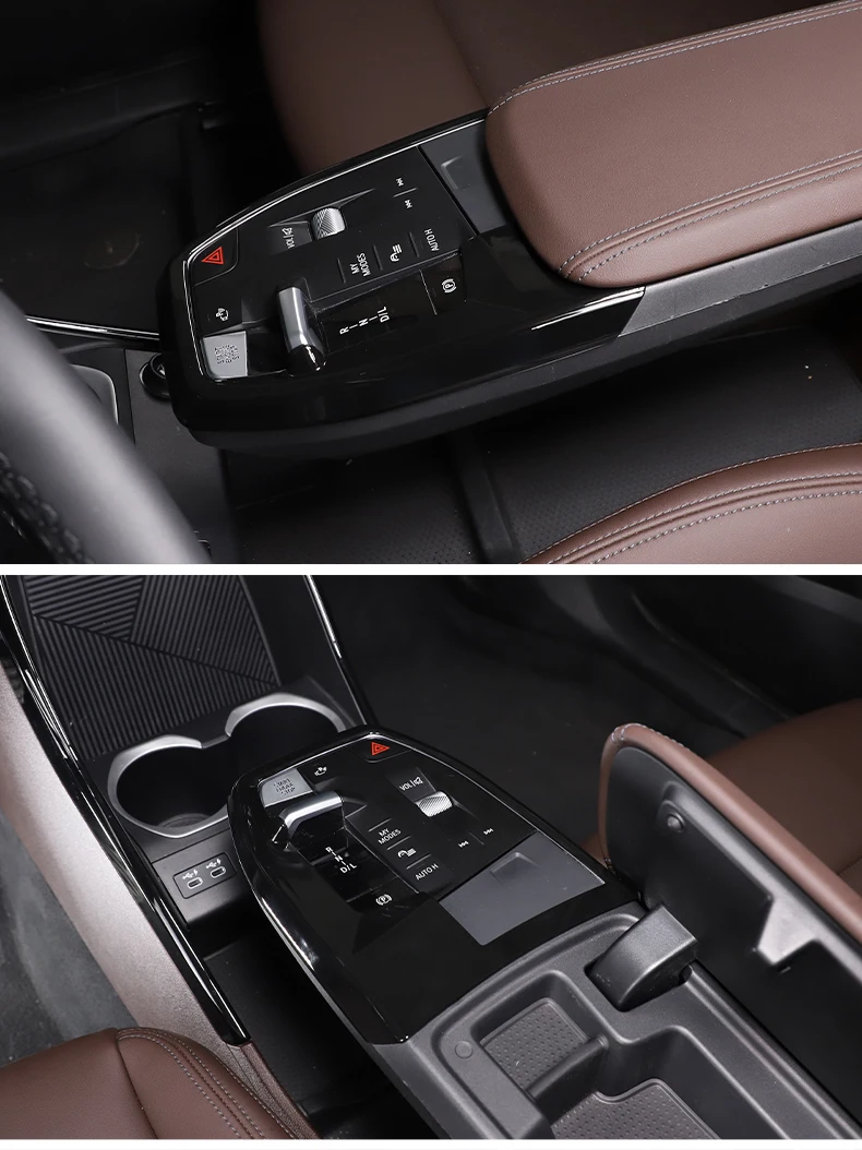 ABS Carbonfaser für BMW X1 IX1 U10 U11 2023-2024 Auto Mittelkonsole Schalttafel Dekorativer Rahmen Aufkleber Innenraumzubehör – Detail 3