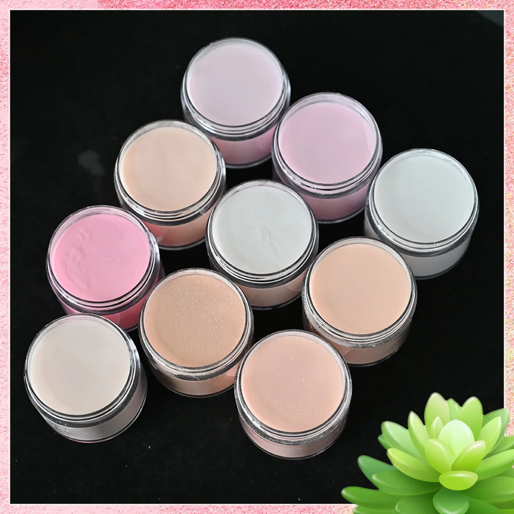 28g/1Bottle Acrylic Nail Crystal Powder Colorful Infiltrating Powder Can Prolong Fingernail/Carving Pattern Nail Dust Dip
