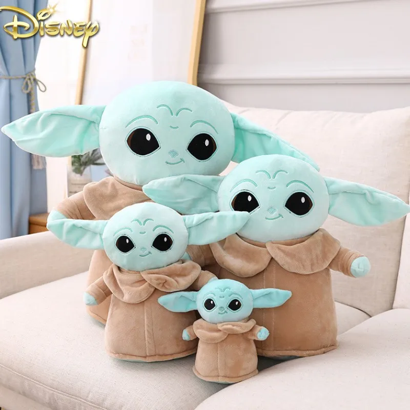 Disney Star Wars Yoda Peluche Grogu Mandalorian Doll Yoda Baby Model Doll Filling Cartoon Pillow Anime Surround Gift Toy