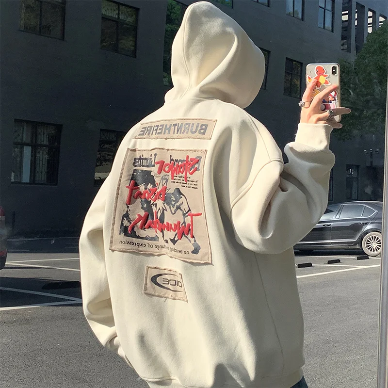 

Privatinker Fashion Designer Brand Men's Hoodies Hip Hop Spring Streetwear Casual Loose Men Jumpers Male Hooded Sweatshirts