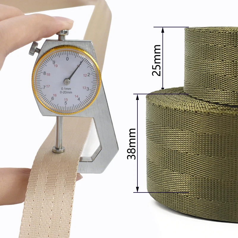 Durable Nylon Webbing Canvas Ribbon for Crafting and Accessories