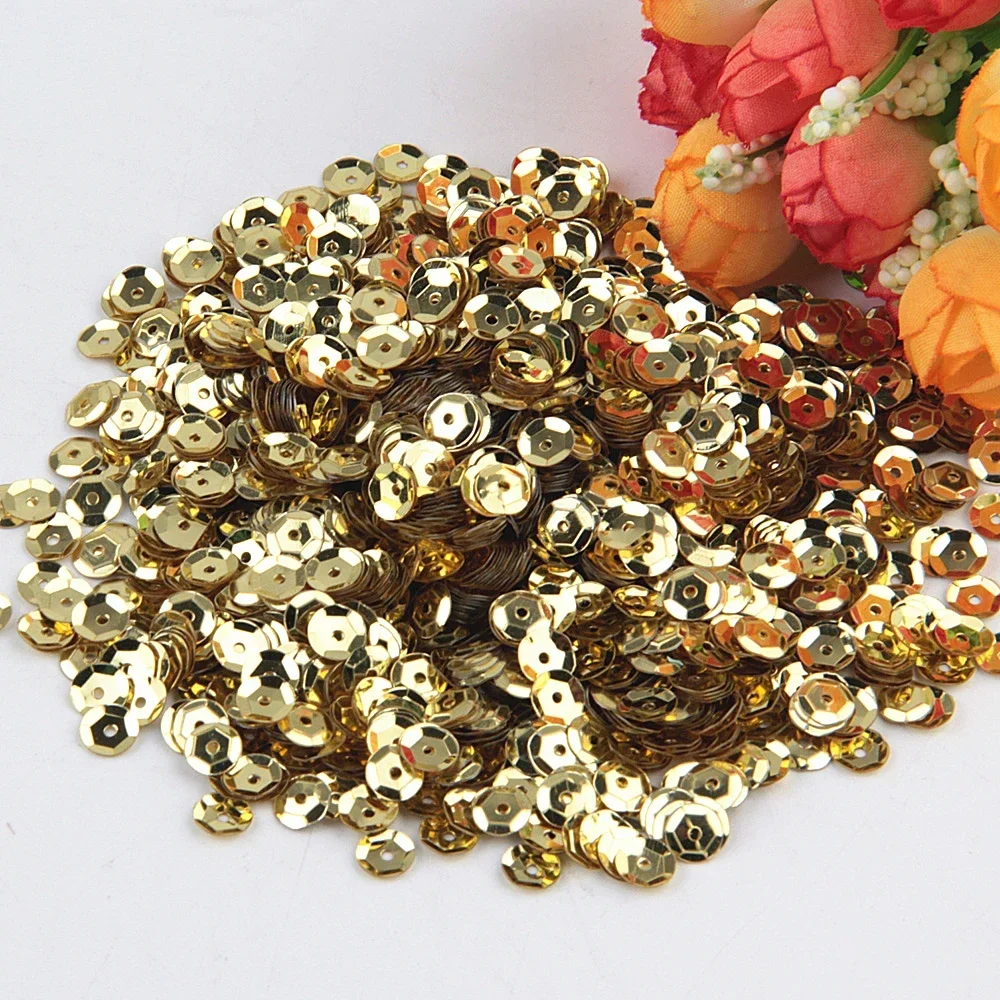 Sparkling Gold Sequin Mix for Crafting and Decoration