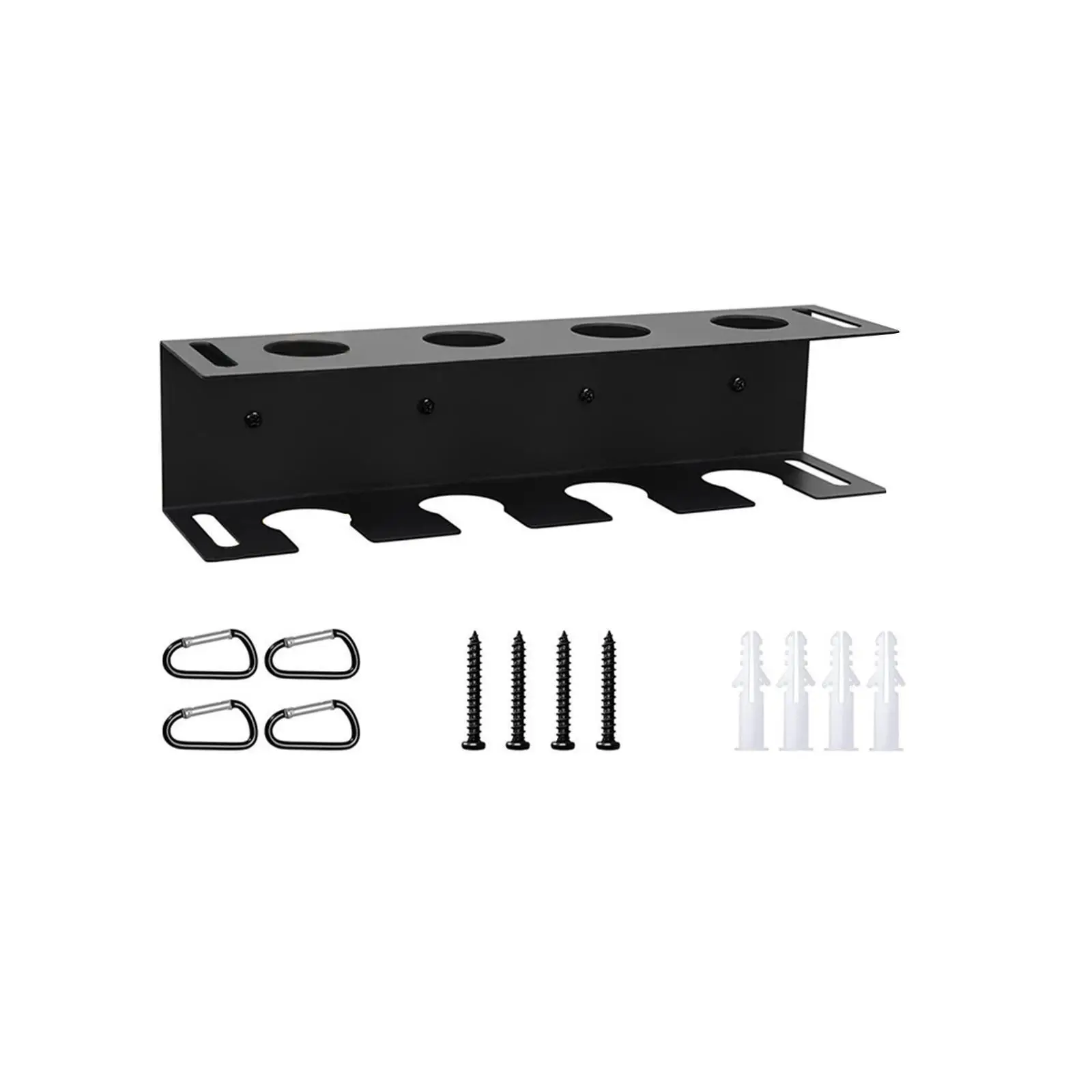 Baseball Bats Holder Rack Hold 4 Bats 4 Balls Metal Hanging for Decorative Organizer For Wall Baseball Gear Rack