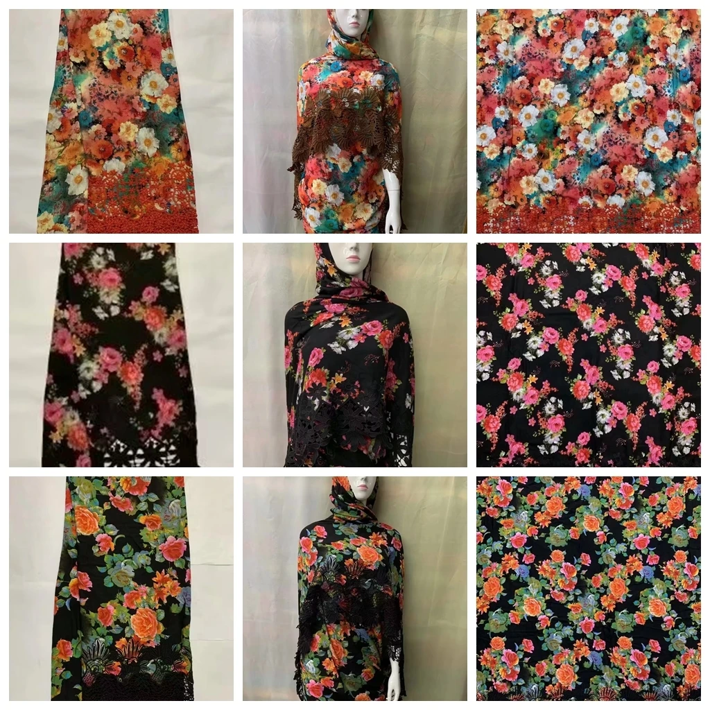 

Cotton/embroidered/Rayon Seersucker Tulips Flower Leave Stripe Dots thin Fabric for DIY Summer Women Apparel Dress Blouse Pants