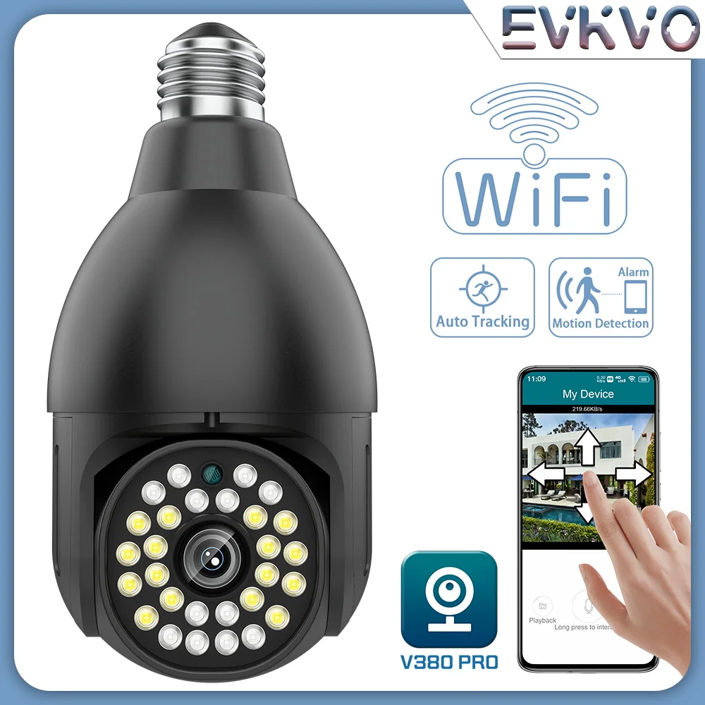 V380 5mp Bulb Wifi Camera Surveillance Video Camera 3mp Wifi Home