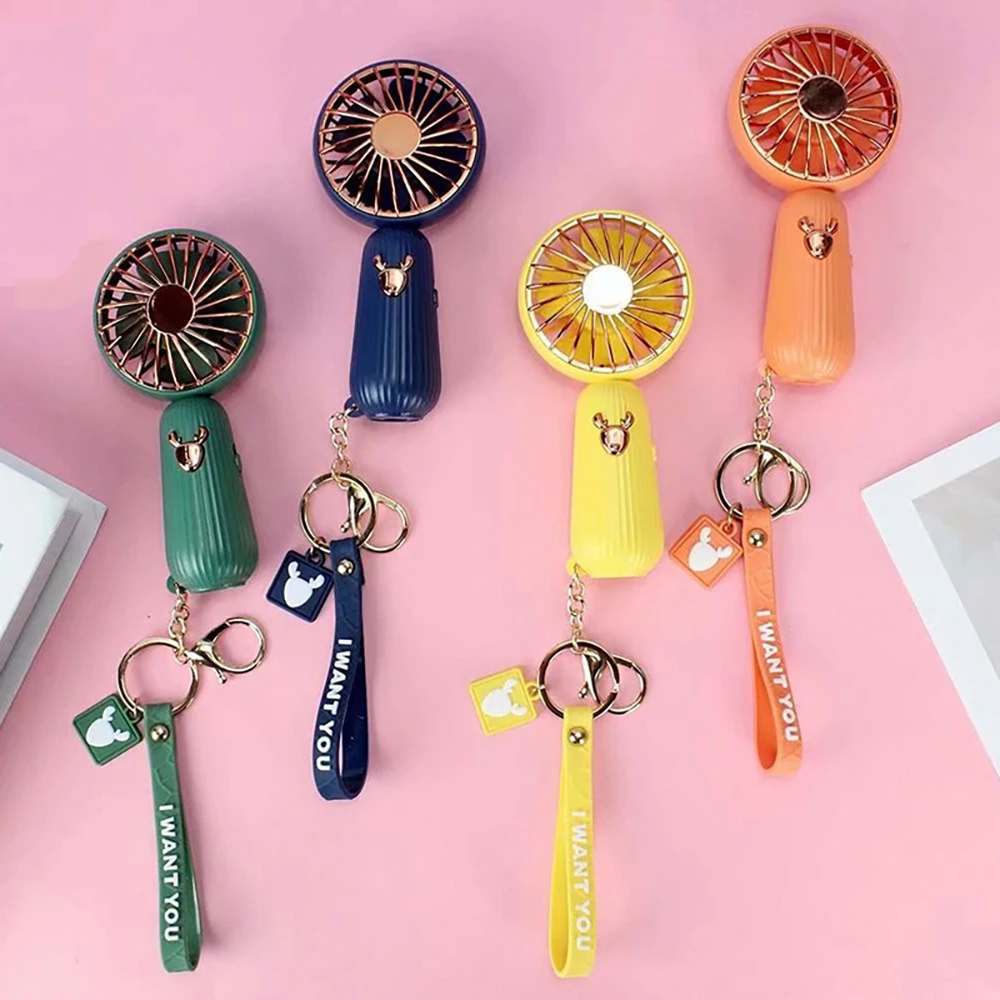 

Mini Fan Rechargeable USB Portable Hand Fan Lazy Temporary Travel Shopping Cooling Air Cooler