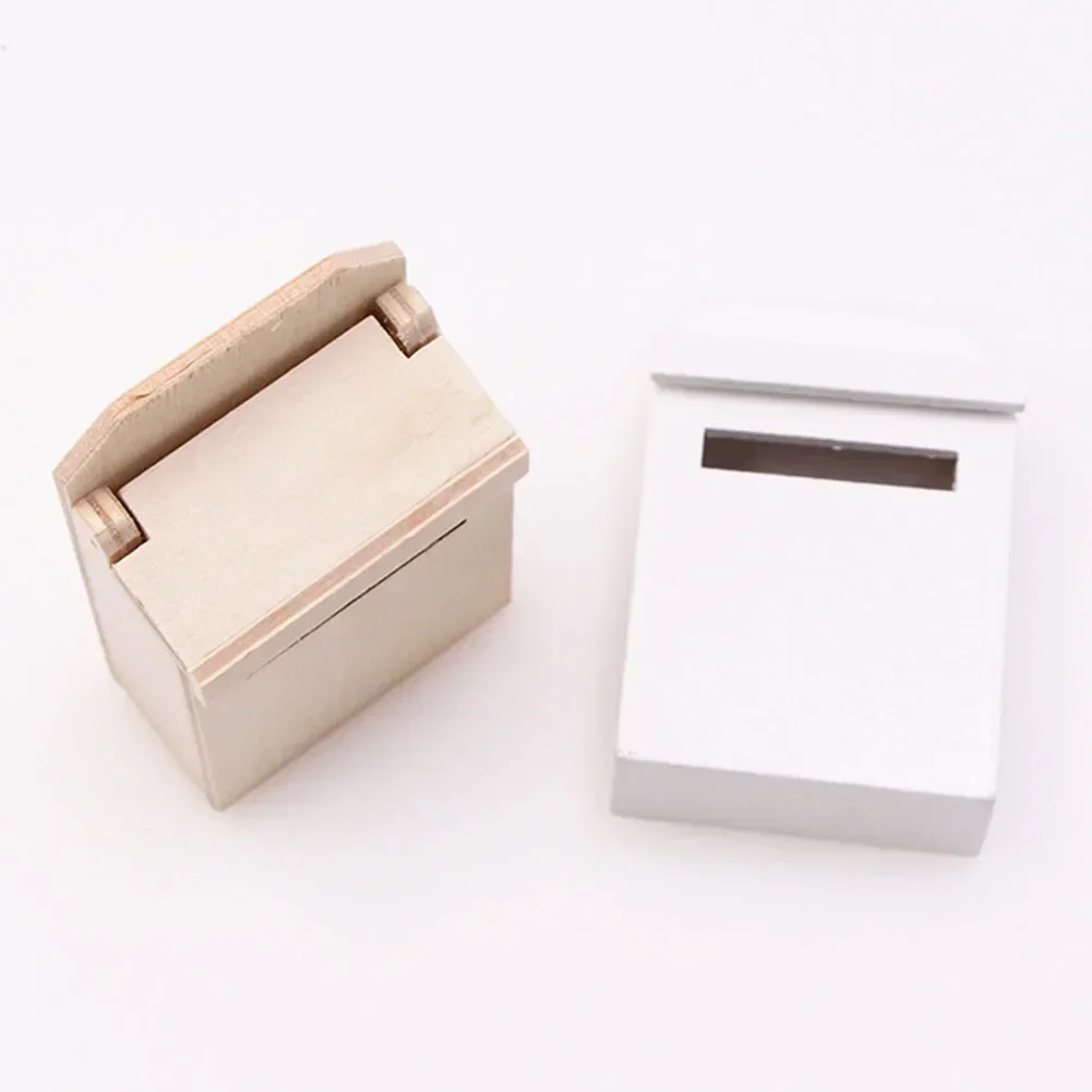 Nostalgic Miniature Wooden Flip Mailbox Model Beautifully Crafted Bring Realism And Fun To Your Miniature Setting