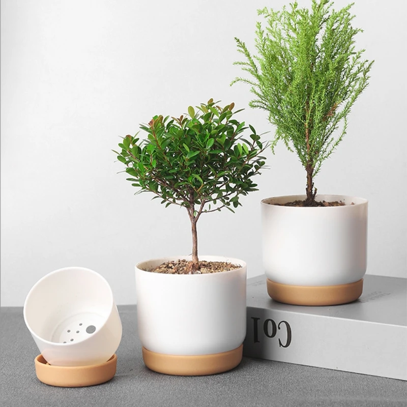 Пластиковые имитационные керамические горшки для суккулентов | AliExpress