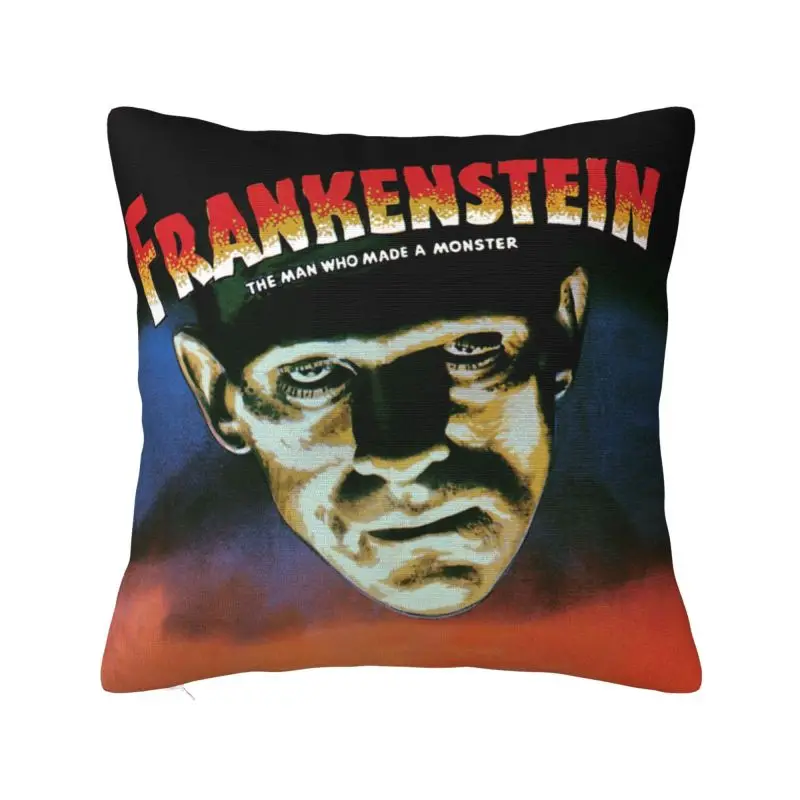 

Luxury Frankenstein Monster Cushion Covers 45x45cm Velvet Horror Movie Throw Pillow for Car Square Pillowcase Bedroom Decoration