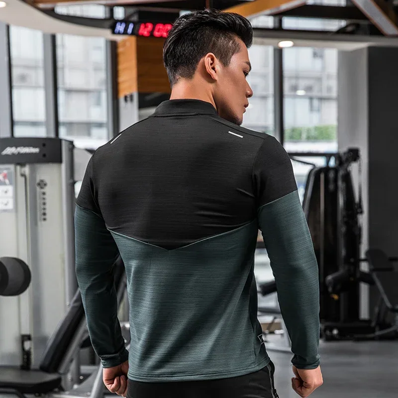 Compression T Shirt Sport T Shirt Running T Shirts Fitness Clothes Mens Gym Compression Shirt Long Sleeves Running Clothes
