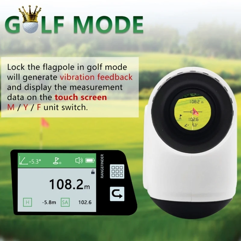 ARTBULL NP600 Touch Screen Golf Laser Speed Measurement Rangefinder 600 Meters Measuring Range 750mAh Battery With 6X Lens