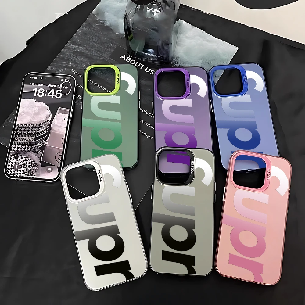 Luxury Matte Back Cover with Fashion Graphic Design - Anti-Fall Phone Case