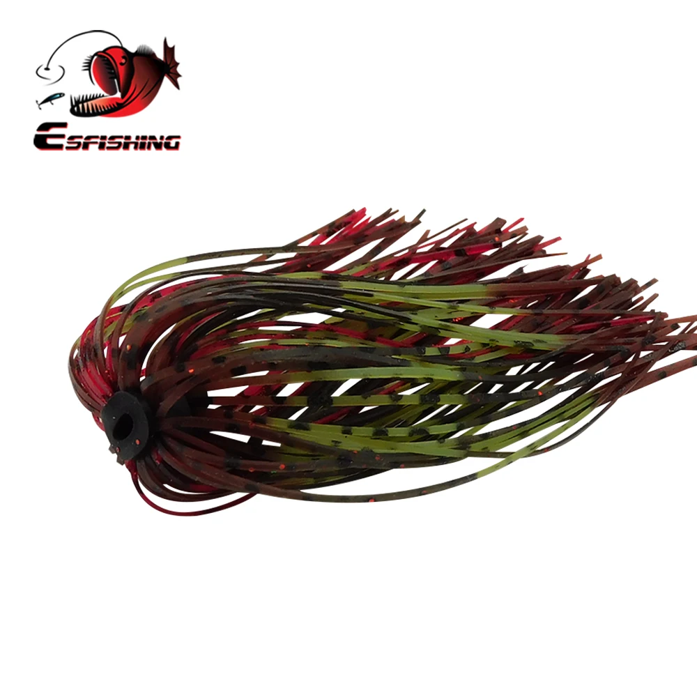 Фото ESFISHING Новые Силиконовые юбки 5 шт. DIY для рыбалки приманка больше цветов юбка №2