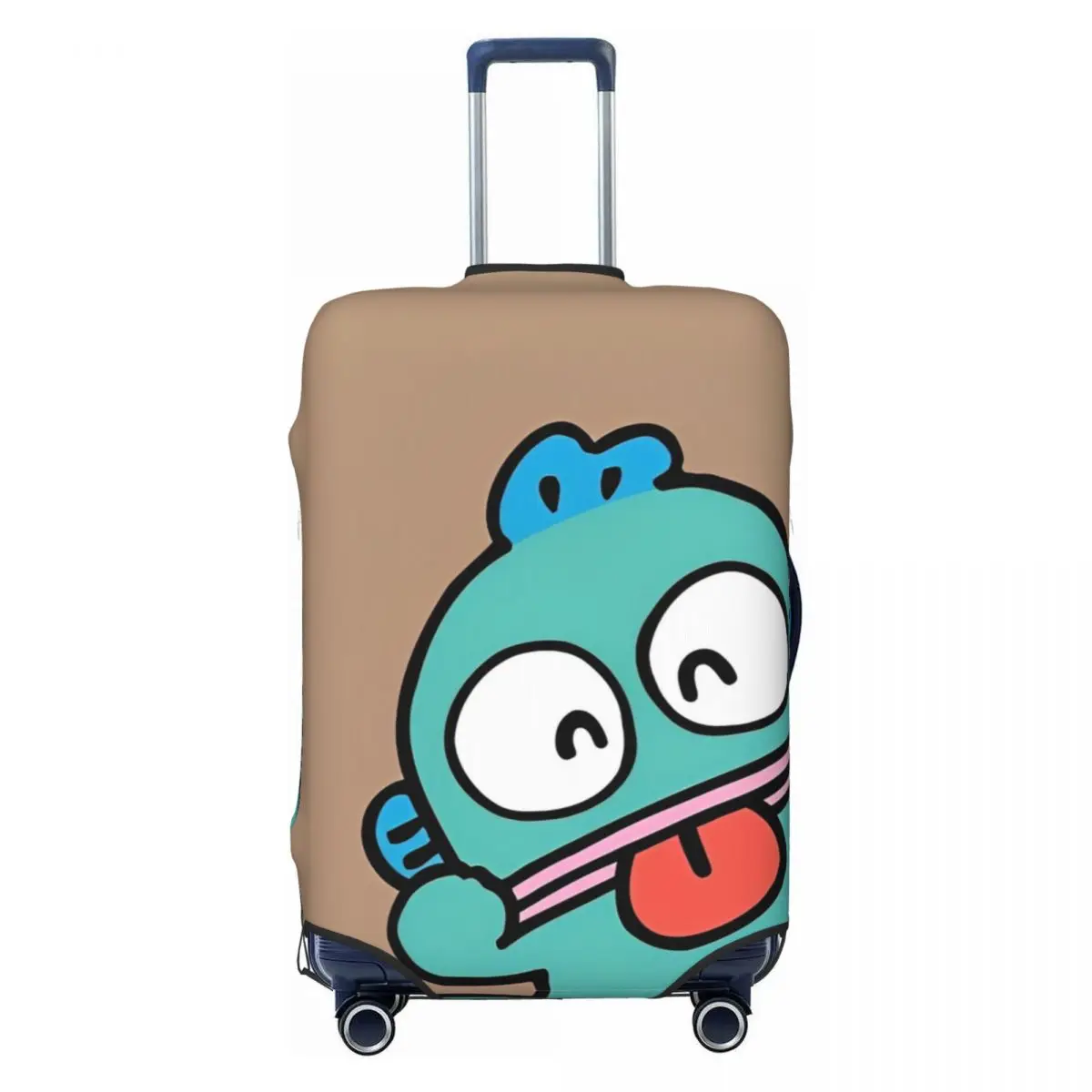 Custom Hangyodon Funny Suitcase Cover Vacation Strectch Luggage Case Travel Protection 2