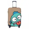 Custom Hangyodon Funny Suitcase Cover Vacation Strectch Luggage Case Travel Protection 2
