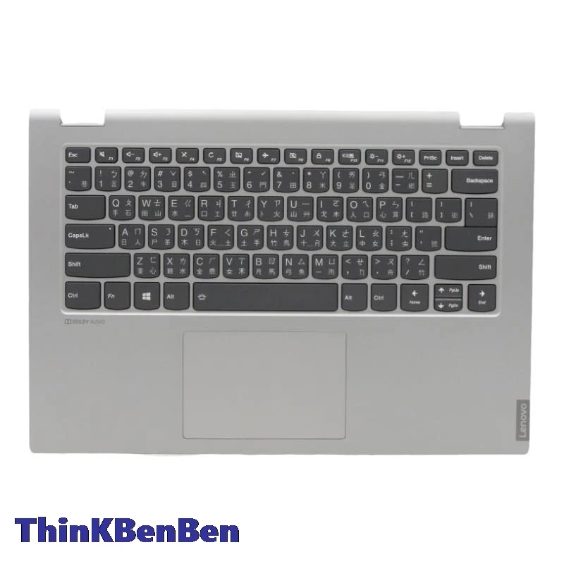 

TW Traditional Backlit Keyboard Grey PL Upper Case Palmrest Shell Cover For Lenovo Ideapad C340 14 IAP IML IWL Flex 5CB0S17480