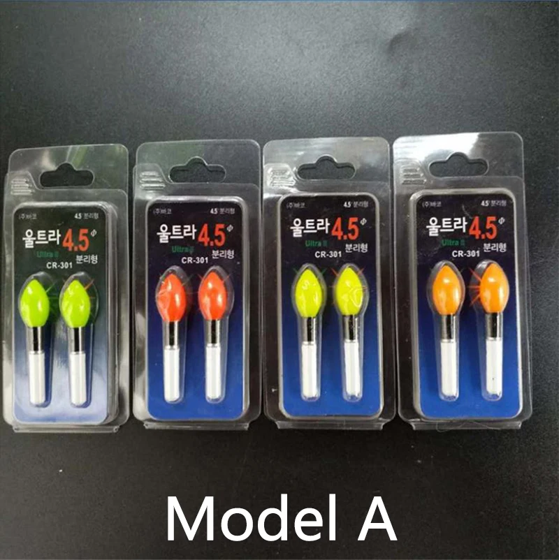 2 teile/los Licht Stick Gelb/Rot/Orange Leucht Stick Arbeit Mit CR322 LED Leucht Float Nacht Angeln Float Bobber zubehör B388 – Detail 6