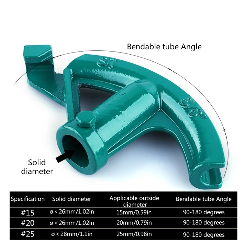 90-180&deg; Manual Pipe Bender Pipe Bending Tool for Plumbers and Contractors G2AB