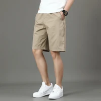 Summer new men's work shorts pocket zip trend versatile casual trousers five work trousers 2