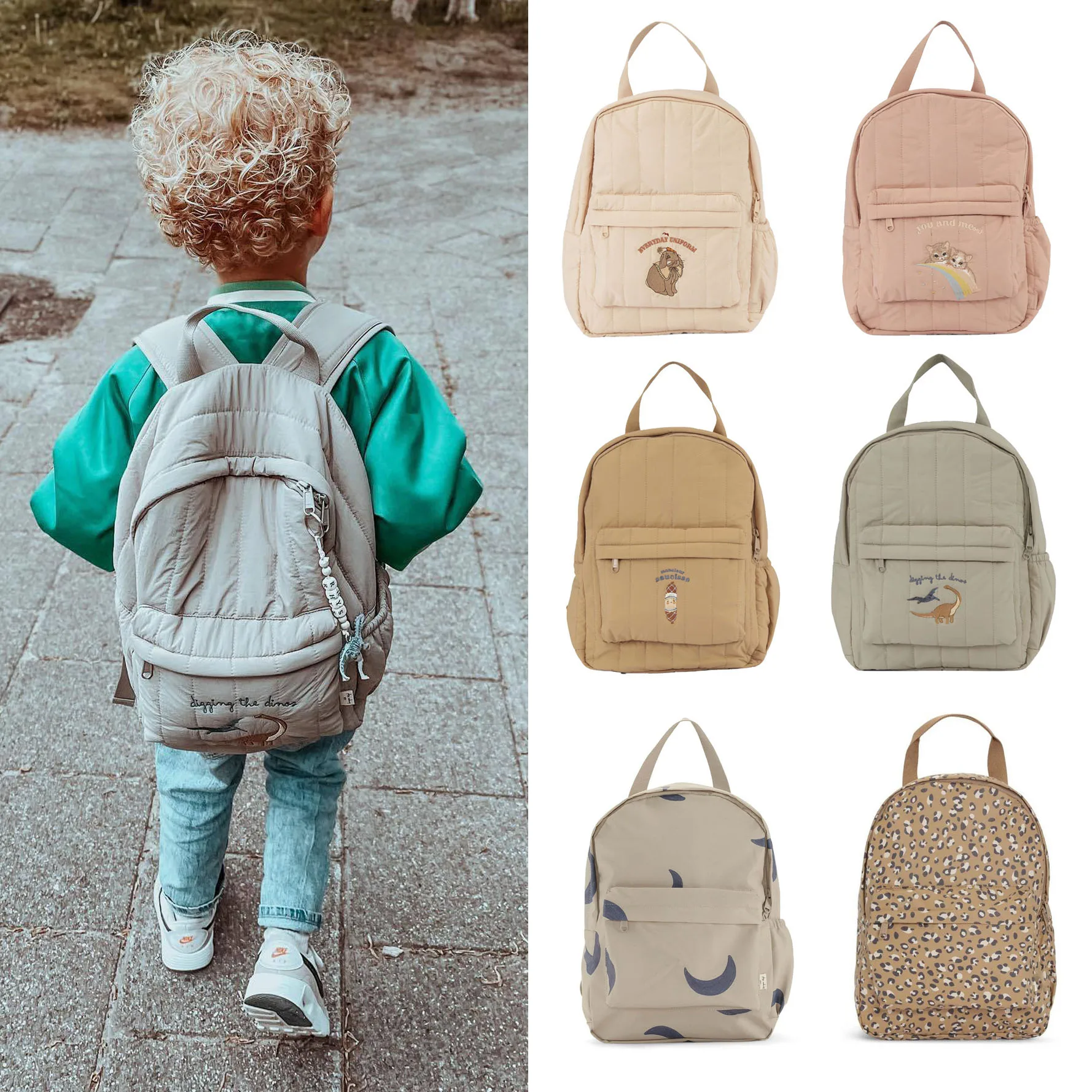 

Kids Backpack Primary Schoolbag Kindergarten Bags Brand Mom Travel Bag Diaper Storage Children Toddler Boys Girls School Bags