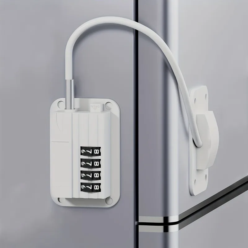 Secure Password-Protected Refrigerator Door Lock for Kitchen Cabinets and Drawers