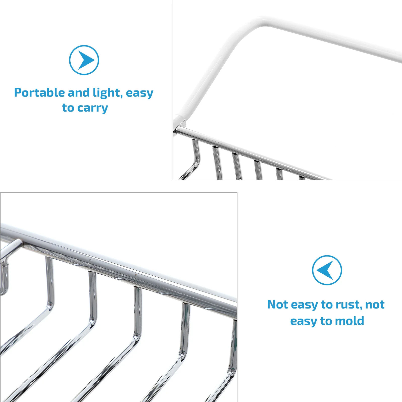 Portable Stainless Bathtub Rack Adjustable Holder Tray For Book Magazine Bathroom Trays Stand Home Garden Storage ganization